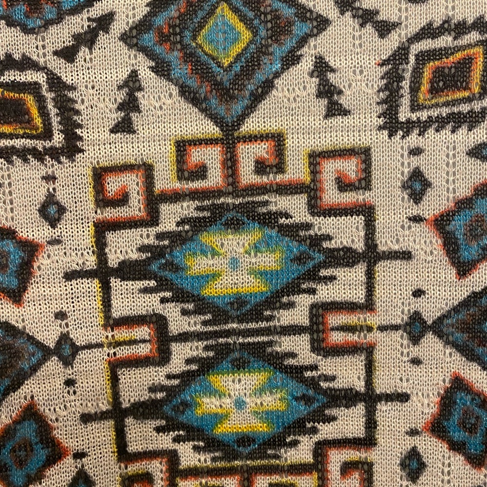 Geometric Patterned Cardigan - Picture 7 of 8